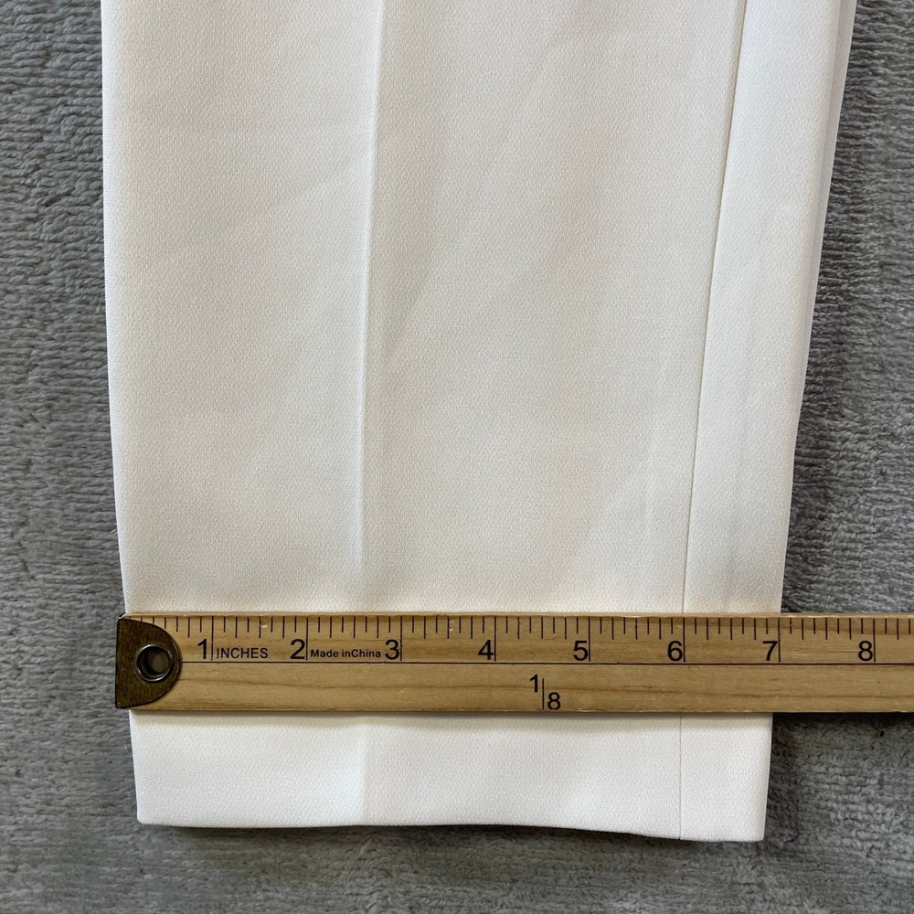 Theory Treeca Pull On Admiral Crepe Pants Womens 8 Cream Off White Office Career - Picture 7 of 12